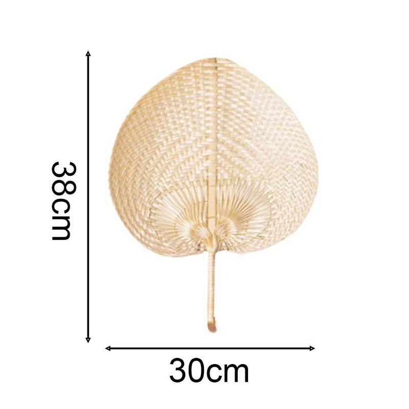 5db/tétel Bambusz kézi ventilátor Pushan Arts kézzel készített legyező őszibarack formájú bambusz ventilátor Summer Cool Air ventilátor DIY kínai legyező papír ventilátor