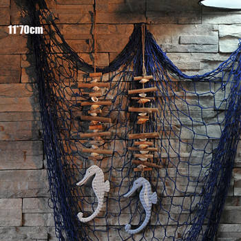 Διακόσμηση τοίχου βιτρίνας DIY Driftwood μενταγιόν ιππόκαμπος αστερίας κρεμαστό σπίτι μεσογειακό στυλ Διακόσμηση μενταγιόν για διακόσμηση σπιτιού
