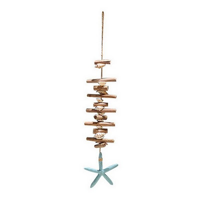 DIY bemutató fal dekoráció Driftwood csikóhal tengeri csillag medál otthoni függesztés mediterrán stílusú Dekorációs medál otthoni dekorációhoz