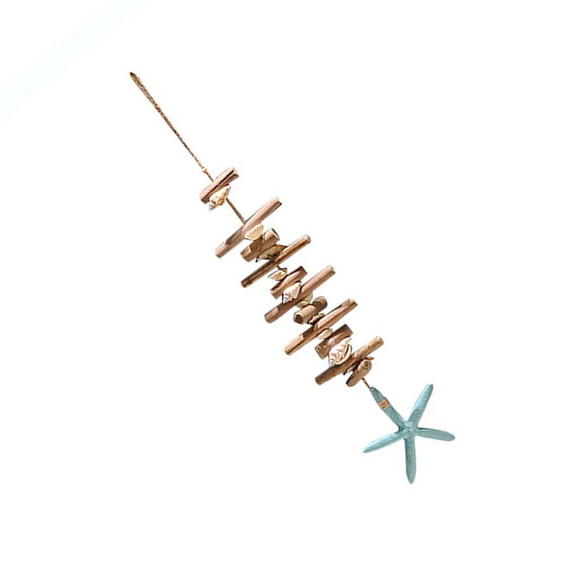 DIY bemutató fal dekoráció Driftwood csikóhal tengeri csillag medál otthoni függesztés mediterrán stílusú Dekorációs medál otthoni dekorációhoz