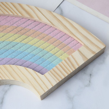 Табла с букви Rainbow Дъска за съобщения от филц от селска дървена рамка с букви и числа