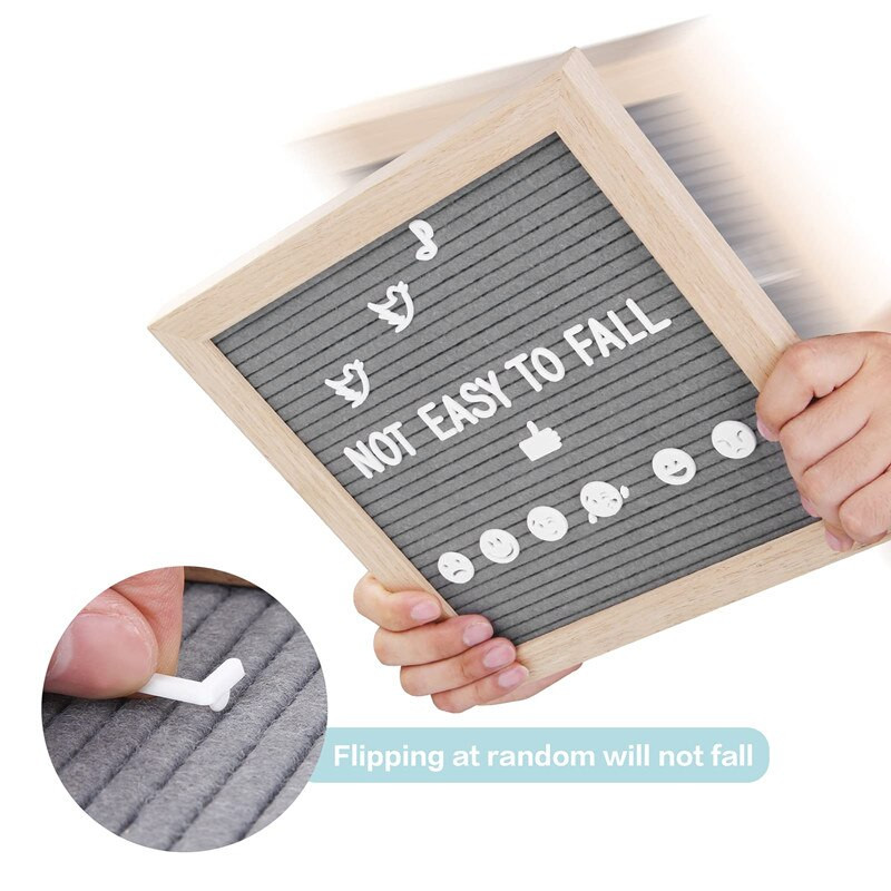 Panou din lemn de 10 x 10 inch Panou de plută Decor de perete Panou din pâslă Stejar 450 de litere Pungă cu șnur Panou din pâslă Decor pentru acasă