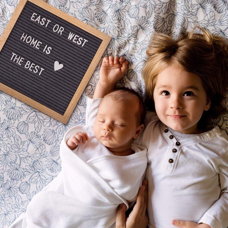 Panou din lemn de 10 x 10 inch Panou de plută Decor de perete Panou din pâslă Stejar 450 de litere Pungă cu șnur Panou din pâslă Decor pentru acasă