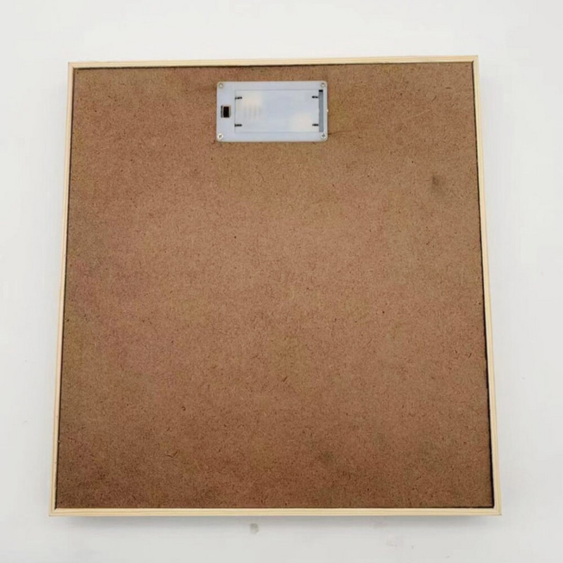 Filc levéltábla LED fénnyel, barkácsolt fa üzenőfallal otthoni nappali dekoráció születésnapi anyák napi ajándék 10x10 hüvelykes