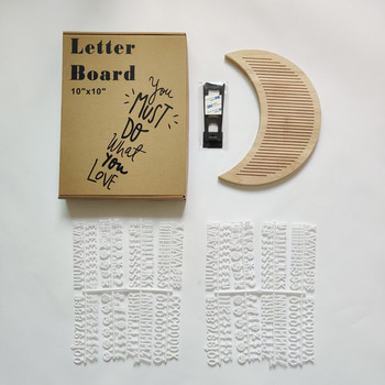 Висококачествена евтина дървена рамка с черен фон Сменяеми табла за писма Табла за съобщения Направи си сам декоративна дъска