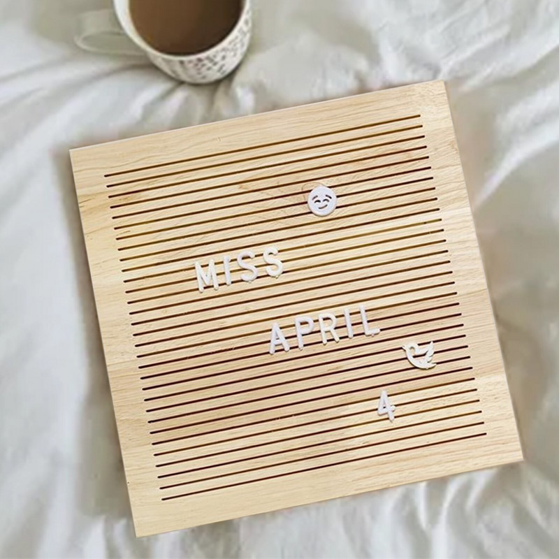 Πίνακας από φελλό 10x10 ιντσών Διακόσμηση τοίχου Δρύινα μηνύματα Πίνακας 460 γραμμάτων Τσάντα σχεδίασης Felt Letter Πίνακας Διακόσμηση σπιτιού Διακόσμηση γραφείου