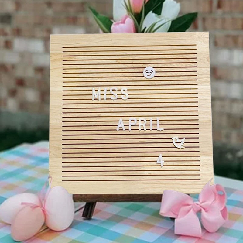 Πίνακας από φελλό 10x10 ιντσών Διακόσμηση τοίχου Δρύινα μηνύματα Πίνακας 460 γραμμάτων Τσάντα σχεδίασης Felt Letter Πίνακας Διακόσμηση σπιτιού Διακόσμηση γραφείου