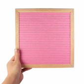 25,4*25,4*2 cm-es fából készült filc táblatábla Üzenettartó Keret Szimbólum Számok Karaktertábla Otthoni iroda Iskolai dekoráció