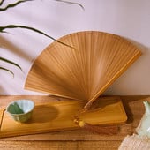 16/18cm teljes bambusz összecsukható ventilátor nyári egyszerű egyszínű, nem üreges hajtogatás, kínai stílusú kézi legyező dekoratív kézműves ajándék