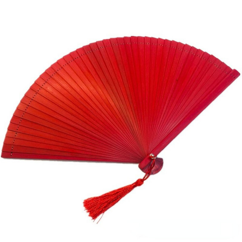 16/18cm teljes bambusz összecsukható ventilátor nyári egyszerű egyszínű, nem üreges hajtogatás, kínai stílusú kézi legyező dekoratív kézműves ajándék