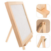 Panou din pâslă Scrisoare Semn de mesaj Memo Anunț schimbător Panou de buletin de birou rustic pentru bebeluși Pătrați de plută pentru fermă.