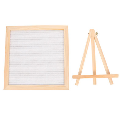 Panou din pâslă Scrisoare Semn de mesaj Memo Anunț schimbător Panou de buletin de birou rustic pentru bebeluși Pătrați de plută pentru fermă.