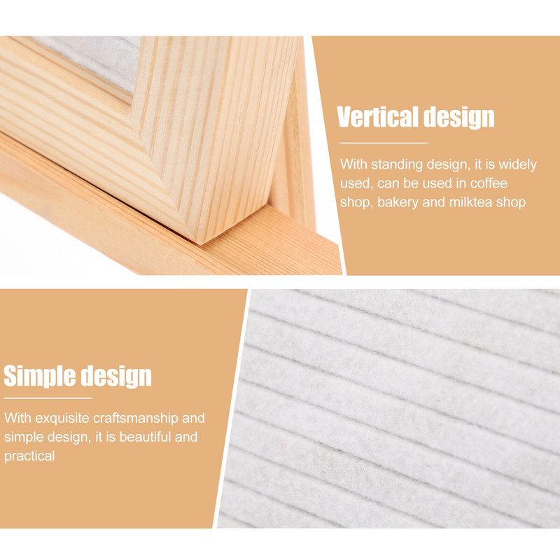 Panou din pâslă Scrisoare Semn de mesaj Memo Anunț schimbător Panou de buletin de birou rustic pentru bebeluși Pătrați de plută pentru fermă.