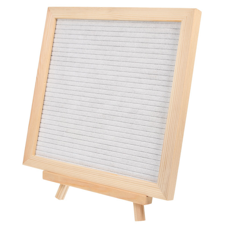 Panou din pâslă Scrisoare Semn de mesaj Memo Anunț schimbător Panou de buletin de birou rustic pentru bebeluși Pătrați de plută pentru fermă.