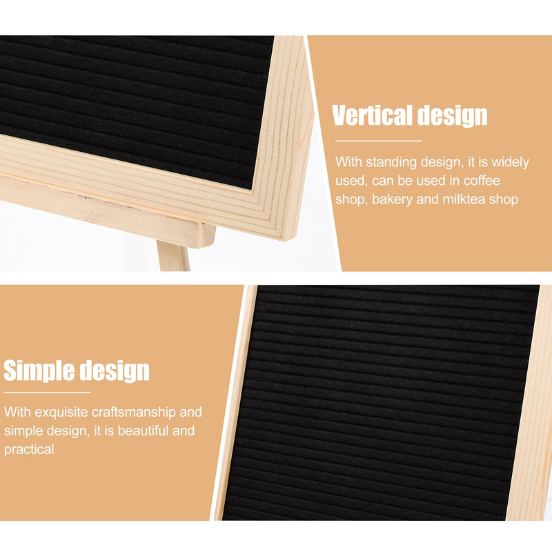 Panou din pâslă Scrisoare Semn de mesaj Memo Anunț schimbător Panou de buletin de birou rustic pentru bebeluși Pătrați de plută pentru fermă.