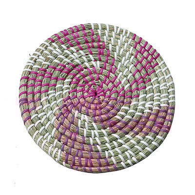 Υφαντό Καλάθι Διακόσμηση τοίχου Τέχνη τοίχου Seagrass Διακοσμητικό μπολ Δίσκος Boho Κρεμαστός τοίχος Διακόσμηση καλαθιού τοίχου για σαλόνι υπνοδωμάτιο κουζίνα