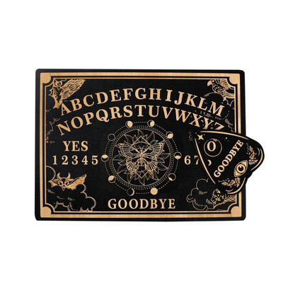 Rectangular Witchcraft Altar Pendulum Dowsing Divination Board Game Carven Wooden Μεταφυσικός Πίνακας Μηνυμάτων