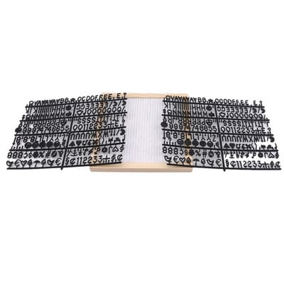 Tablă de scrisori din pâslă Cadru din lemn Simboluri schimbabile Numere Caractere Panouri de mesaje pentru biroul de acasă Tablă de decor Hoggard