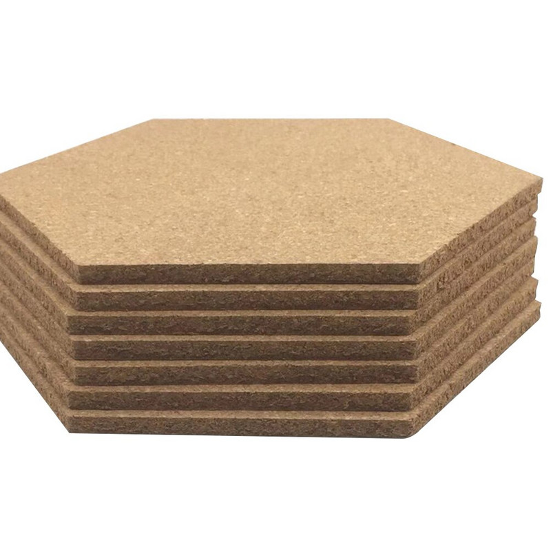 4db Irodai Fali Üzenet Fénykép Háttér Rajz Öntapadó Parafatábla Dekoráció Hatszögletű matricák Bulletin Multifunkciós