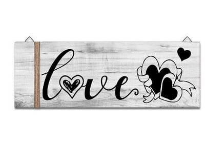 Új dekoráció Szoba Fa akasztós táblák Fa plakett családi táblákhoz Otthon Kávézó Konyha Fürdőszoba dekoráció Ajtó falak dekoráció