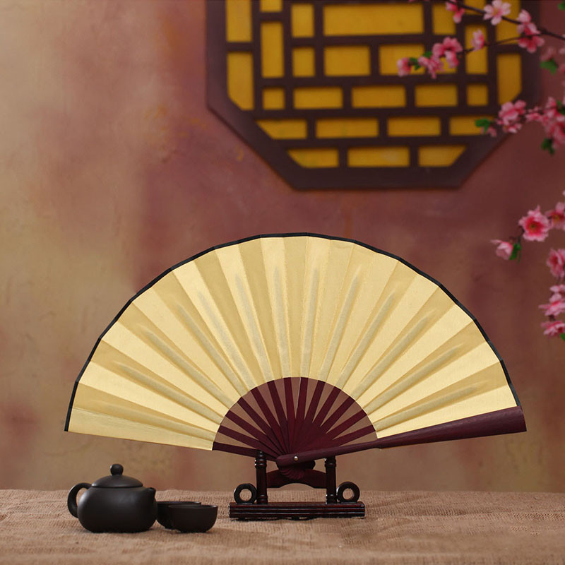 Kínai stílusú fekete vintage kézi legyezők összecsukható legyezők Dance Esküvői Party Favor Kínai táncparti összecsukható legyezők