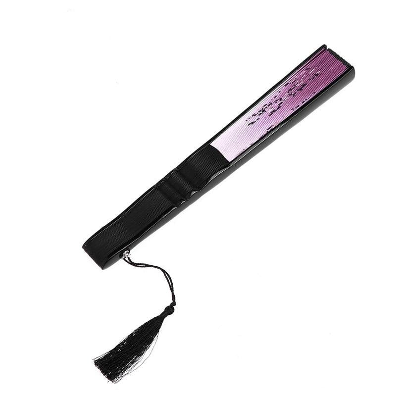 Ventiliatoriaus sulankstoma ranka Gėlėta rankinė vėduoklė, skirta sulankstomam kutui skalbiniams su kiniško šilko popieriaus audinio gėlių žiedais