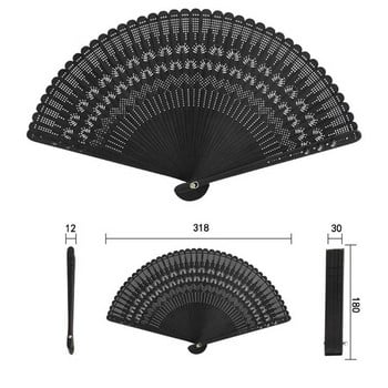 Bamboo Vintage Fan Silk Handheld Foldable Fan Κομψό δώρο για γυναίκες Γυναικείο μεταξωτό ανεμιστήρα χειρός Bamboo Folding Fan