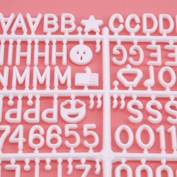 460 букви Ръчно изработена дъска за съобщения за декорация от филц Сменяем номер на символа Табла за съобщения за декорация на дома