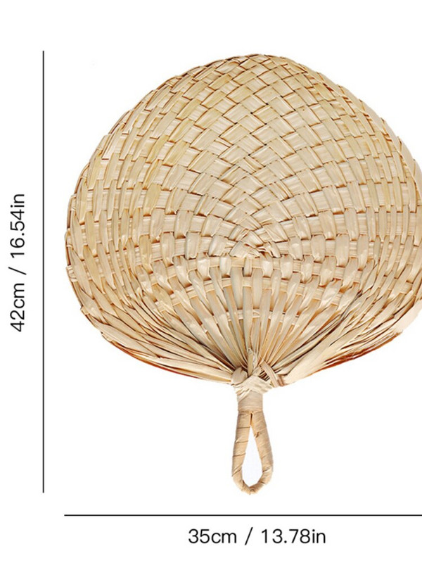 Kínai stílusú kézzel készített legyező Retro természetes bambusz fonott legyező új nyári hűsítő kézi ventilátor Művészet Szőtt legyezős otthoni dekorációk