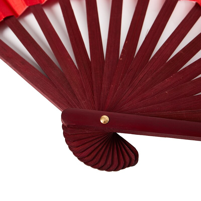 10 hüvelykes összecsukható ventilátor kézi selyem szövet DIY kínai összecsukható ventilátor fa bambusz ókori összecsukható ventilátor barkács kalligráfia festmény