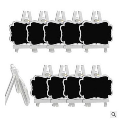 10 DB/tétel Mini fa tábla Vintage Palatábla asztalszám esküvői/karácsonyi/születésnapi buli asztaldísz kellékei