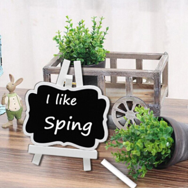 10 DB/tétel Mini fa tábla Vintage Palatábla asztalszám esküvői/karácsonyi/születésnapi buli asztaldísz kellékei