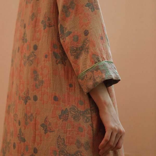 Cămașă de noapte de damă cu mâneci lungi și decolteu oval