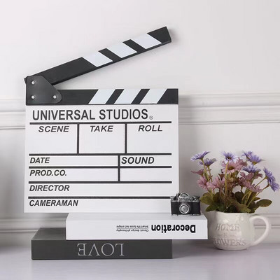 Rendező Videó Jelenet Clapperboard Clapper Board Száraz törlés Rendező TV film klip film akció palataps kézzel készített vágott kellék