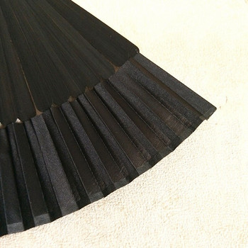 AT69 -Bamboo Hand Fan Κομψοί σκαλισμένοι πτυσσόμενοι ανεμιστήρες Bamboo Wood Silk Πτυσσόμενοι ανεμιστήρες για εκδηλώσεις Διακόσμηση σπιτιού