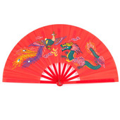 Kínai Kung Fu Fan Tai for Chi Harcművészet Sárkány Phoenix műanyag kézi fol