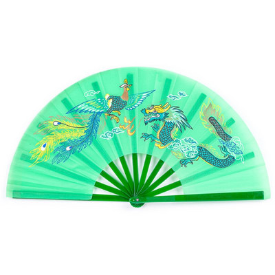Kínai Kung Fu Fan Tai for Chi Harcművészet Sárkány Phoenix műanyag kézi fol