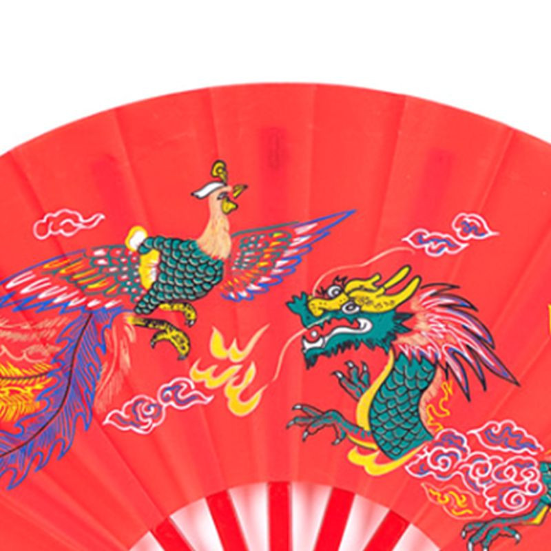 Kínai Kung Fu Fan Tai for Chi Harcművészet Sárkány Phoenix műanyag kézi fol