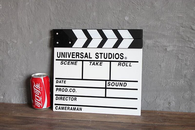 1 db Rendező Videó Jelenet Clapperboard Clapper Board Dry Erase Rendező TV Film klip Film Akció Palataps kézzel készített vágott kellék