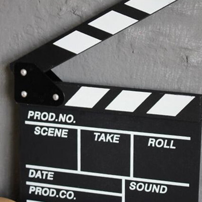 1 db Rendező Videó Jelenet Clapperboard Clapper Board Dry Erase Rendező TV Film klip Film Akció Palataps kézzel készített vágott kellék