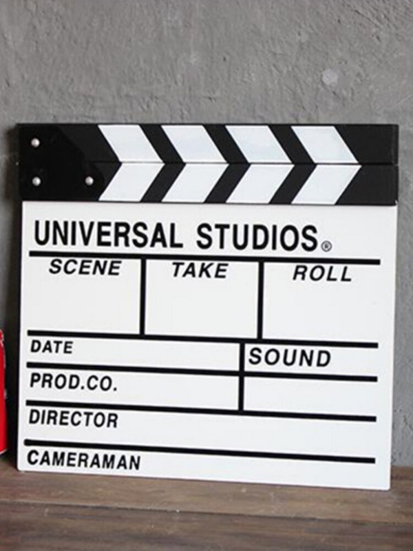 1 db Rendező Videó Jelenet Clapperboard Clapper Board Dry Erase Rendező TV Film klip Film Akció Palataps kézzel készített vágott kellék