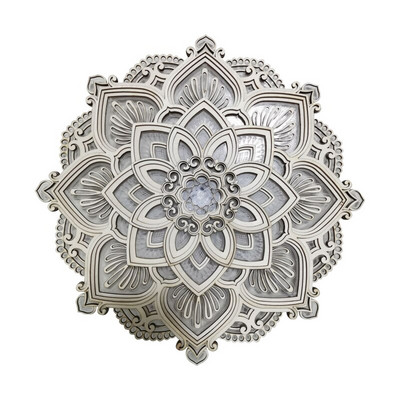 Mandala Led Noćno svjetlo Yoga Studio Dekorativna pejzažna svjetiljka Dodatak za kućni izlog Pozadina za zabavu