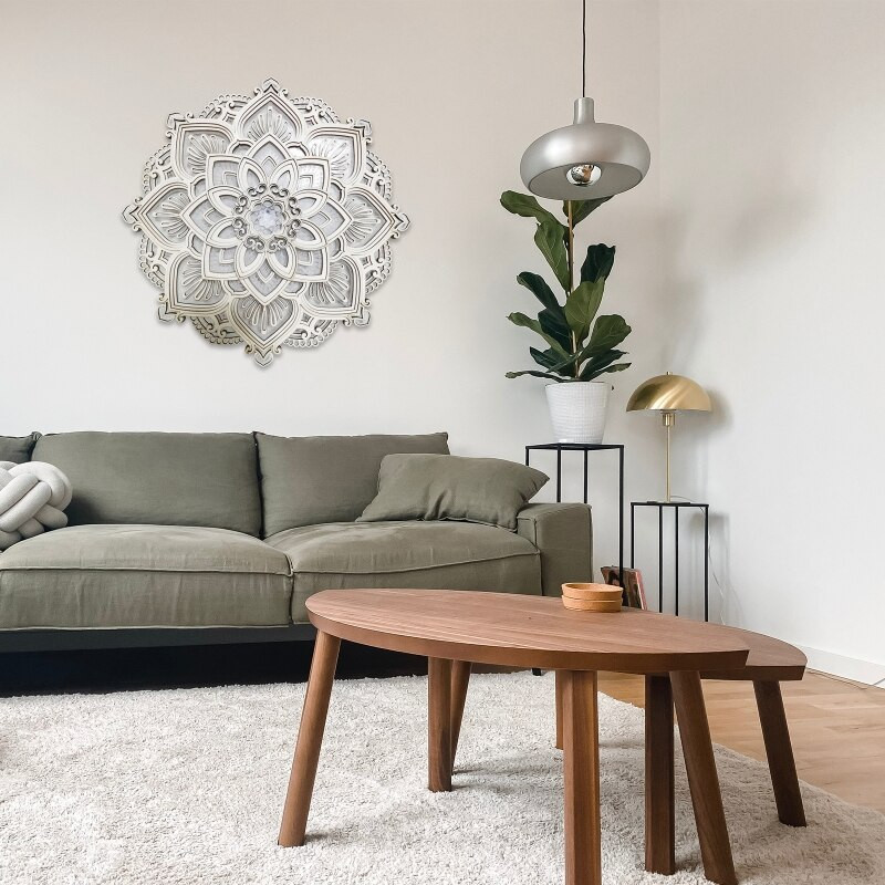 Mandala LED éjszakai fény jóga stúdió dekoratív táj lámpa kiegészítő otthoni bevásárló ablak party háttér