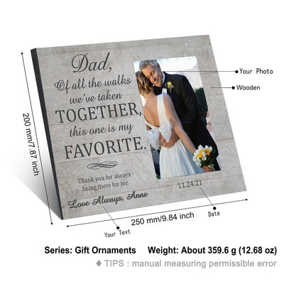 Tablă de pictură cu cadru din lemn personalizat Accesorii personalizate Decor pentru casă Ziua Îndrăgostiților Aniversare Cadouri cu imprimare în lemn francez