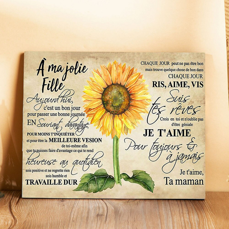 Tablă de pictură cu cadru din lemn personalizat Accesorii personalizate Decor pentru casă Ziua Îndrăgostiților Aniversare Cadouri cu imprimare în lemn francez