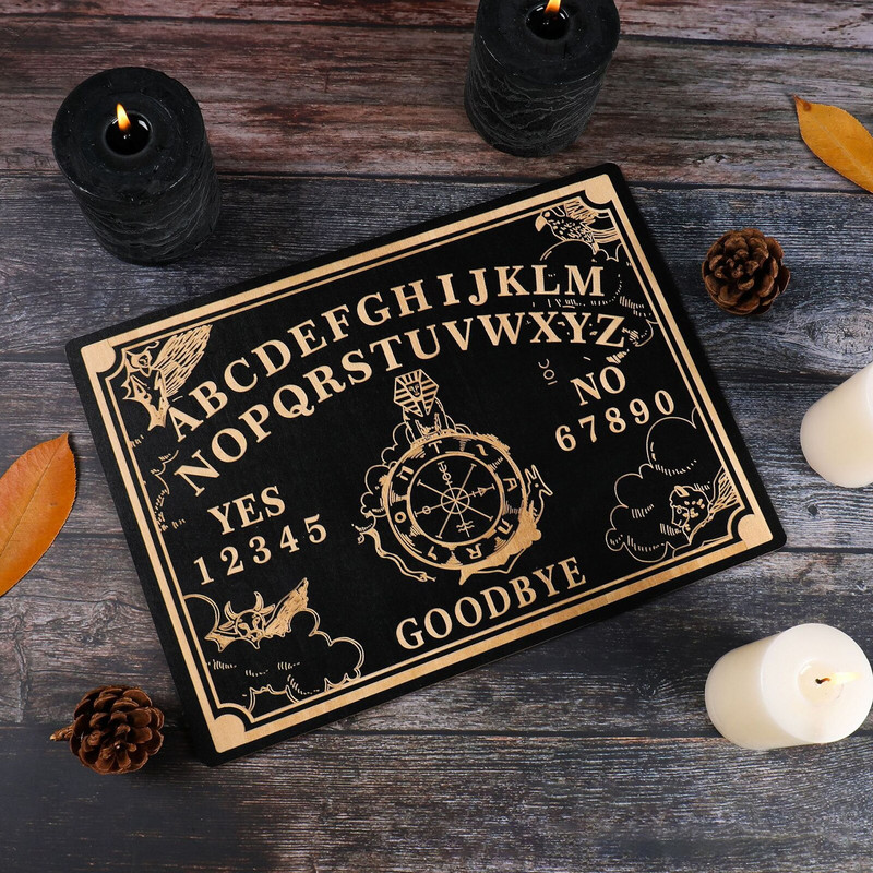12 colių medinė būrimo švytuoklinė lenta graviruota stebuklinga lenta Ouija lentos metafizinis pranešimas raganavimui Wiccan altorius
