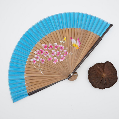 Esküvői ajándék összecsukható ventilátor kínai stílusú spanyol összecsukható ventilátor bambusz kézi ventilátor tánclegyező lakberendezési dísz kézműves ajándék ventilátor