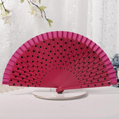 1tk Hispaania tantsuetendused Puidust lehvikud Pulmakaunistus Rõivad Aksessuaarid Kokkupandav ventilaator