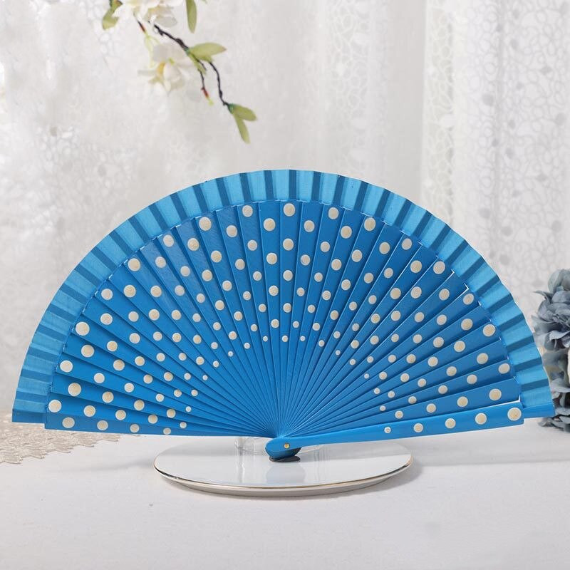 1tk Hispaania tantsuetendused Puidust lehvikud Pulmakaunistus Rõivad Aksessuaarid Kokkupandav ventilaator