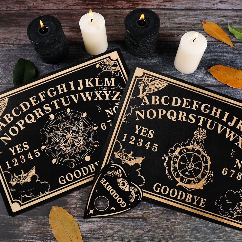 Pendulum Dowsing tábla szett jósláshoz Üzenőtábla faragott fa tábla Metafizikai oltárfali tábla díszítés